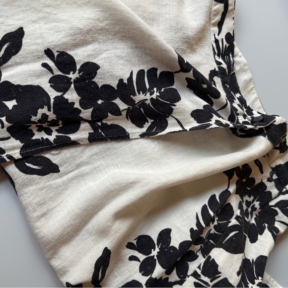 Zara Cream Midi Pencil Skirt with Slit - Picture 4 of 4